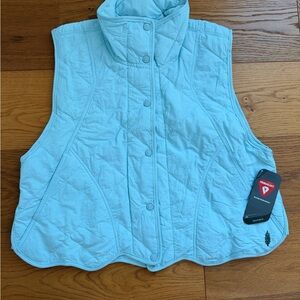 FP Movement by Free People Light Blue Quilted Vest